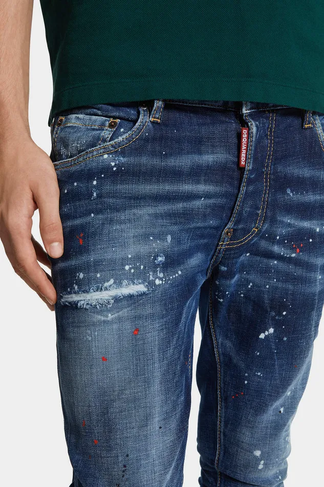 Dsquared2 Jeans Medium Easy Wash Super Twinky Jeans Navy 8211 Men