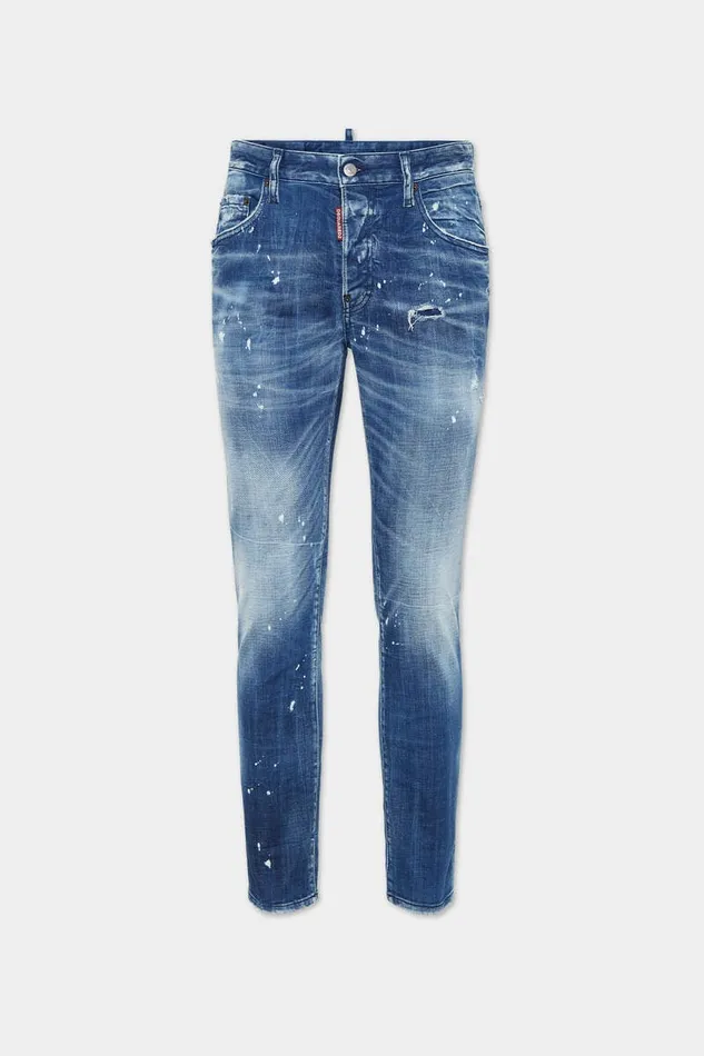 Dsquared2 Jeans Medium Filo Blu Wash Skater Jeans Navy 8211 Men