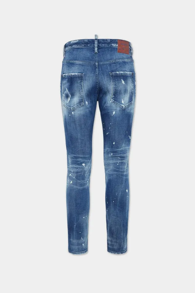 Dsquared2 Jeans Medium Filo Blu Wash Skater Jeans Navy 8211 Men