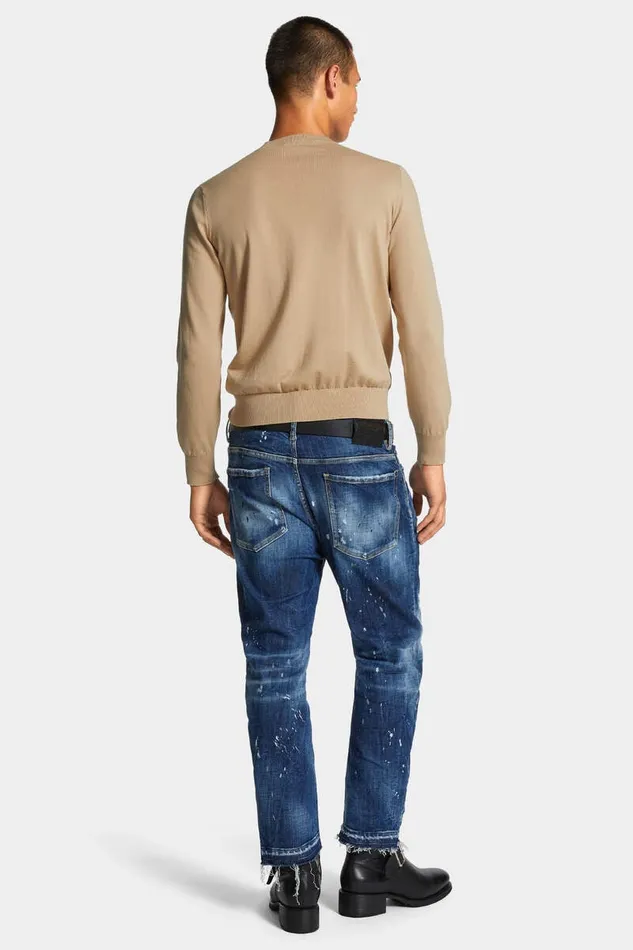 Dsquared2 Jeans Medium Ripped Wash Bro Jeans Navy 8211 Men