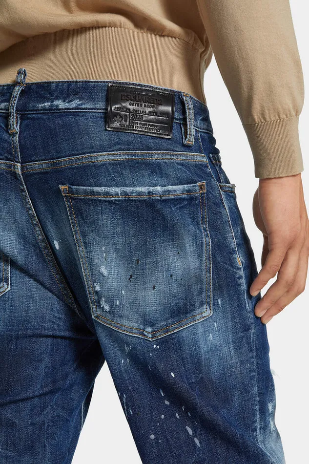 Dsquared2 Jeans Medium Ripped Wash Bro Jeans Navy 8211 Men