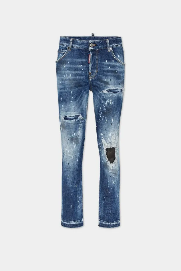 Dsquared2 Jeans Medium Ripped Wash Cool Girl Jeans Navy 8211 Women
