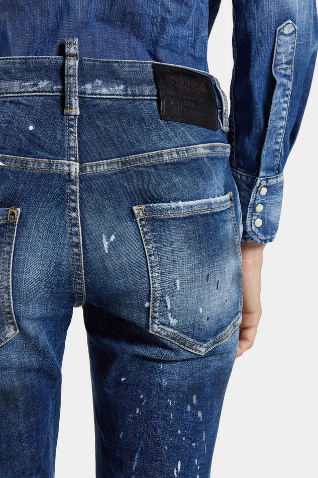 Dsquared2 Jeans Medium Ripped Wash Cool Girl Jeans Navy 8211 Women