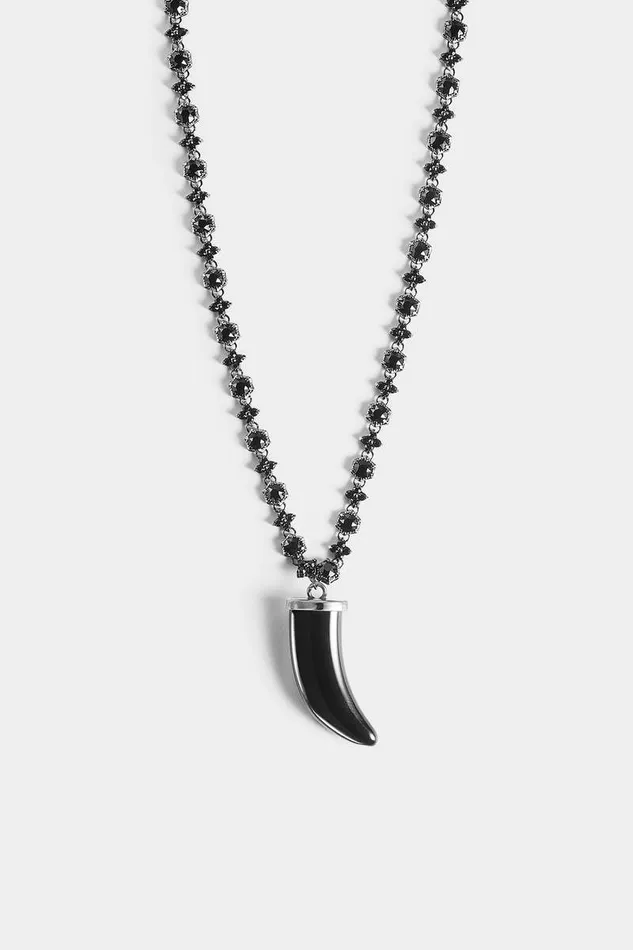Dsquared2 Jewellery Crazy Jungle Necklace Black 8211 Men