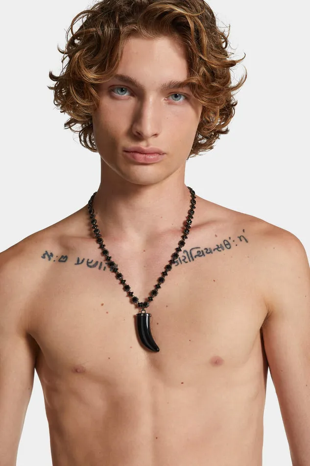 Dsquared2 Jewellery Crazy Jungle Necklace Black 8211 Men