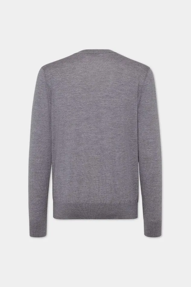 Dsquared2 Knitwear D2 Crewneck Pullover Grey 8211 Men