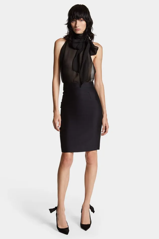 Dsquared2 Skirts Dalma Pencil Skirt Black 8211 Women