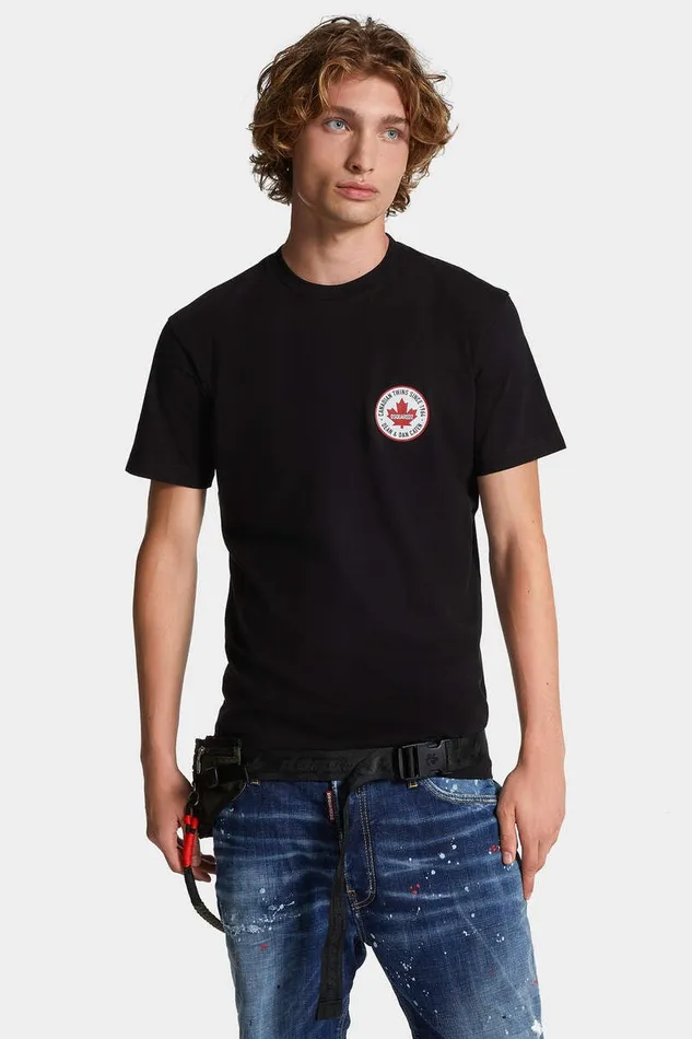 Dsquared2 TShirts and Polo Cool Fit Logo Patch TShirt Black 8211 Men