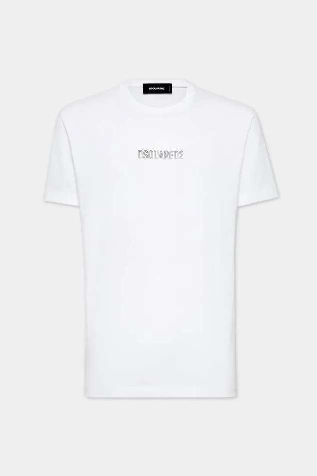 Dsquared2 TShirts and Polo Cool Fit Outline Logo TShirt White 8211 Men