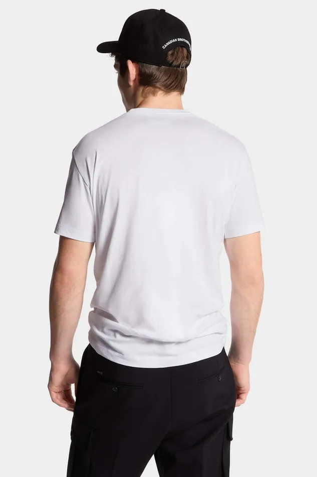 Dsquared2 TShirts and Polo Cool Fit Outline Logo TShirt White 8211 Men