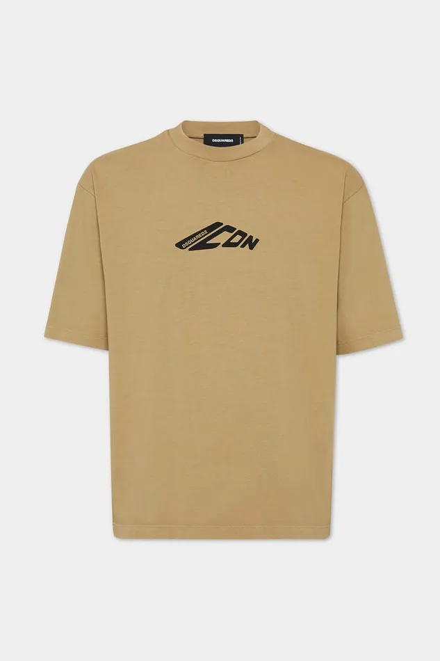 Dsquared2 TShirts and Polo Icon New Generation Loose Fit TShirt Khaki 8211 Men