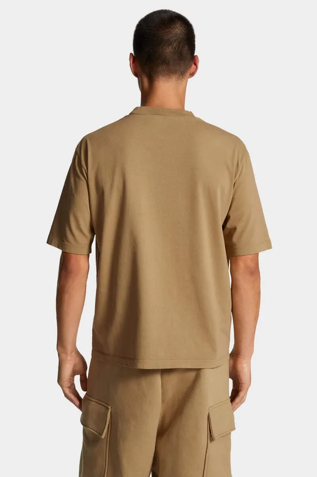 Dsquared2 TShirts and Polo Icon New Generation Loose Fit TShirt Khaki 8211 Men