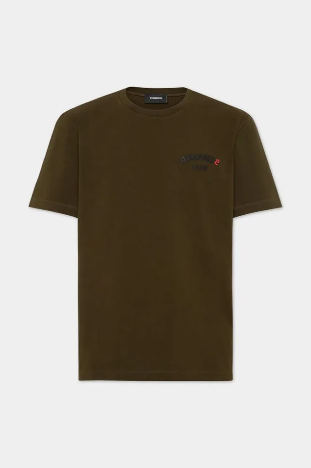 Dsquared2 TShirts and Polo Regular Fit Rubber Logo TShirt Beech Brown 8211 Men