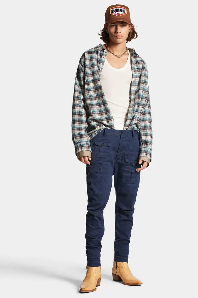 Dsquared2 Trousers Sexy Cargo Pants Navy 8211 Men