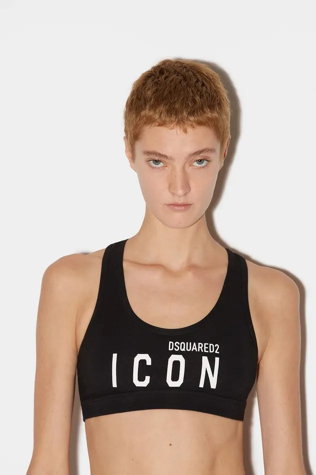 Dsquared2 Underwear Be Icon Sport Bra Black 8211 Women