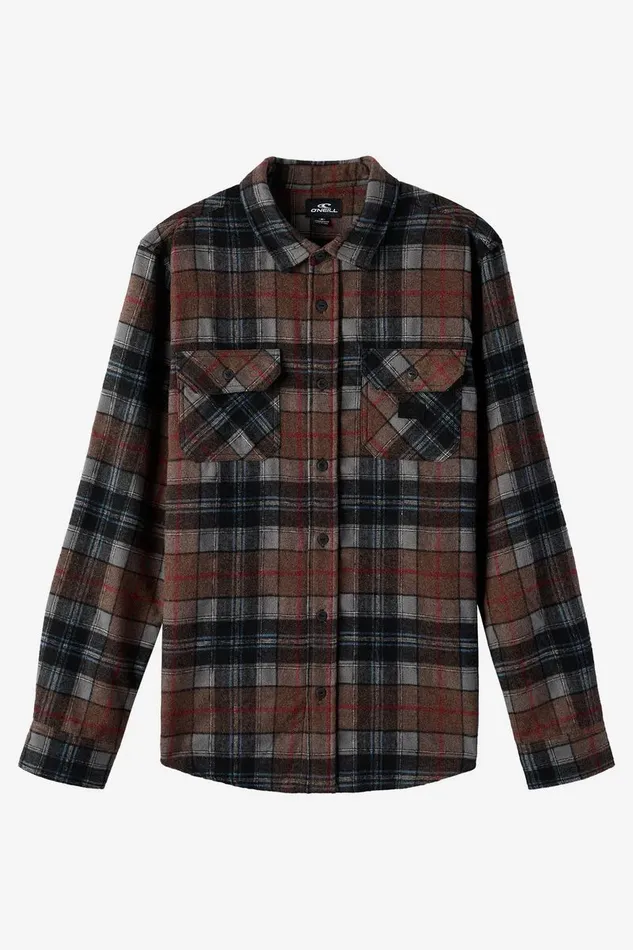 DUNE FLANNEL STANDARD FIT LONG SLEEVE SHIRT Carafe Men O039NEILL Clothing