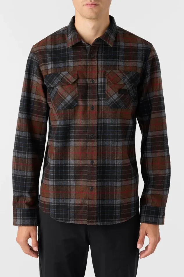 DUNE FLANNEL STANDARD FIT LONG SLEEVE SHIRT Carafe Men O039NEILL Clothing