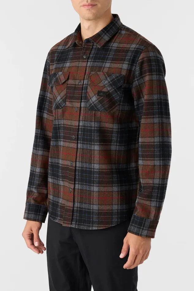 DUNE FLANNEL STANDARD FIT LONG SLEEVE SHIRT Carafe Men O039NEILL Clothing