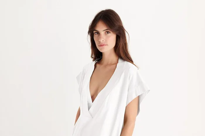 ERES Rene TShirt Blanc Women Beachwear and Accessories
