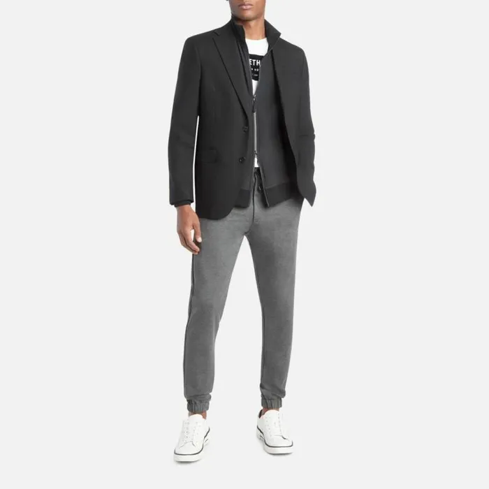 Extreme Black Travel Ready Modern Fit Stretch Suit Jacket Extreme Black Men Kenneth Cole Suiting