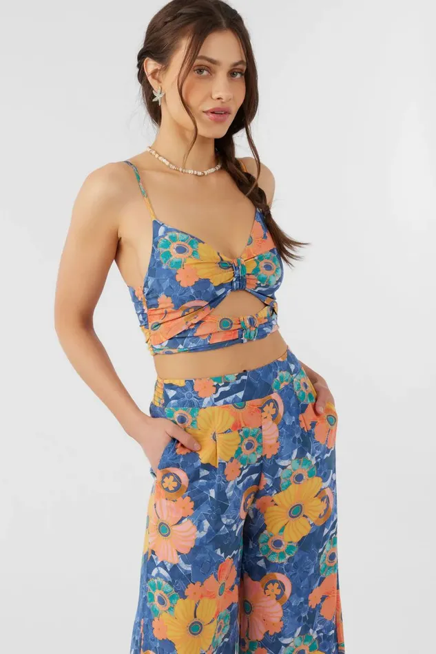 FARRAH JADIA FLORAL CROP TOP Multi Clr Women O039NEILL Collections