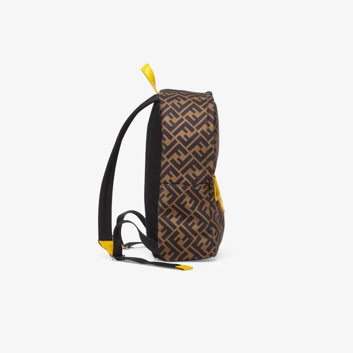 Fendi Accessories Junior FF Backpack FF Nylon Backpack With Fendi Roma Print 8211 Kids