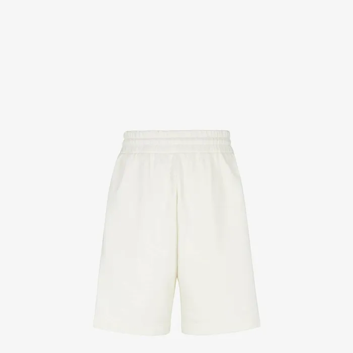 Fendi Activewear Bermudas White Cotton Short Pants 8211 Men