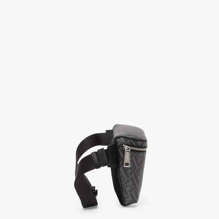 Fendi Belt Bags Fendi Diagonal Belt Bag Gray Fabric Belt Bag 8211 Men
