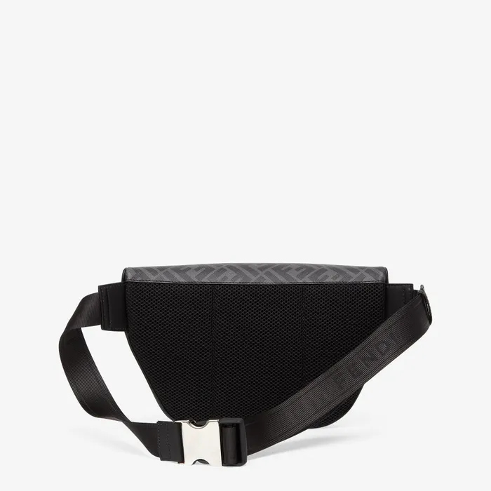 Fendi Belt Bags Fendi Diagonal Belt Bag Gray Fabric Belt Bag 8211 Men