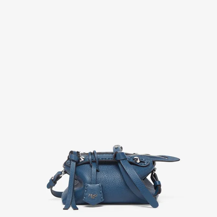 Fendi Boston Bags By The Way Selleria Mini Blue Selleria Minibag With 156 Handsewn Topstitches 8211 Women