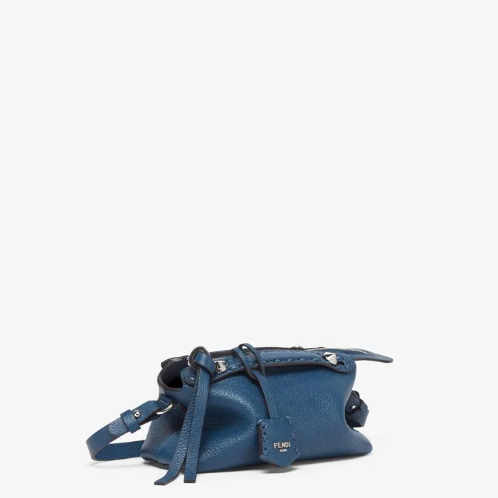 Fendi Boston Bags By The Way Selleria Mini Blue Selleria Minibag With 156 Handsewn Topstitches 8211 Women