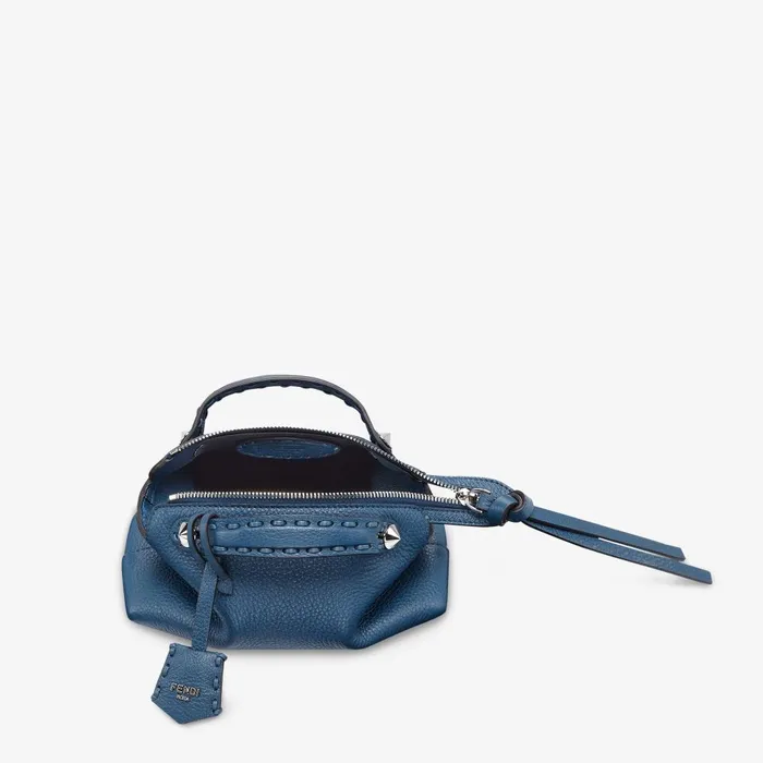 Fendi Boston Bags By The Way Selleria Mini Blue Selleria Minibag With 156 Handsewn Topstitches 8211 Women