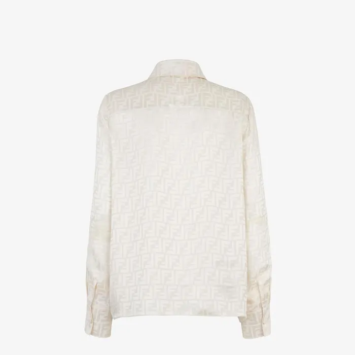 Fendi Coordinated Sets Shirt White FF Silk Shirt 8211 Women