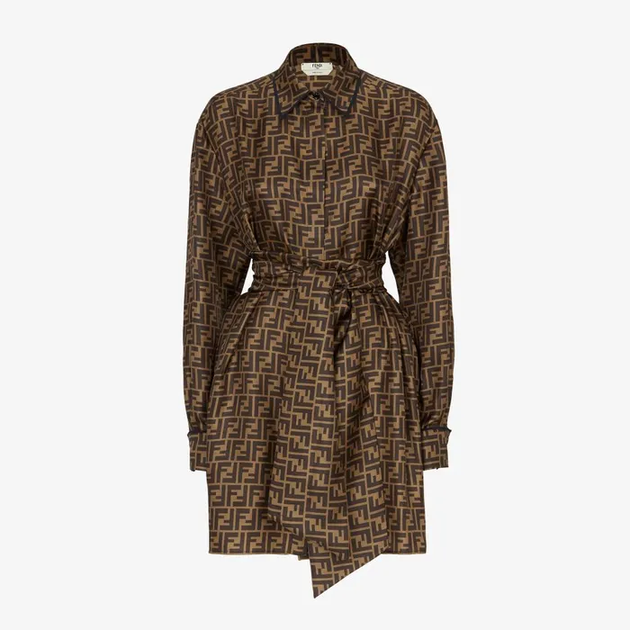 Fendi Dresses and Jumpsuits Dress Brown Twill Dress 8211 Women