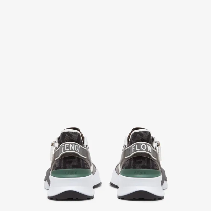 Fendi Fendi Flow Fendi Flow Sneakers Black FF Jacquard And Leather Running Sneakers 8211 Men