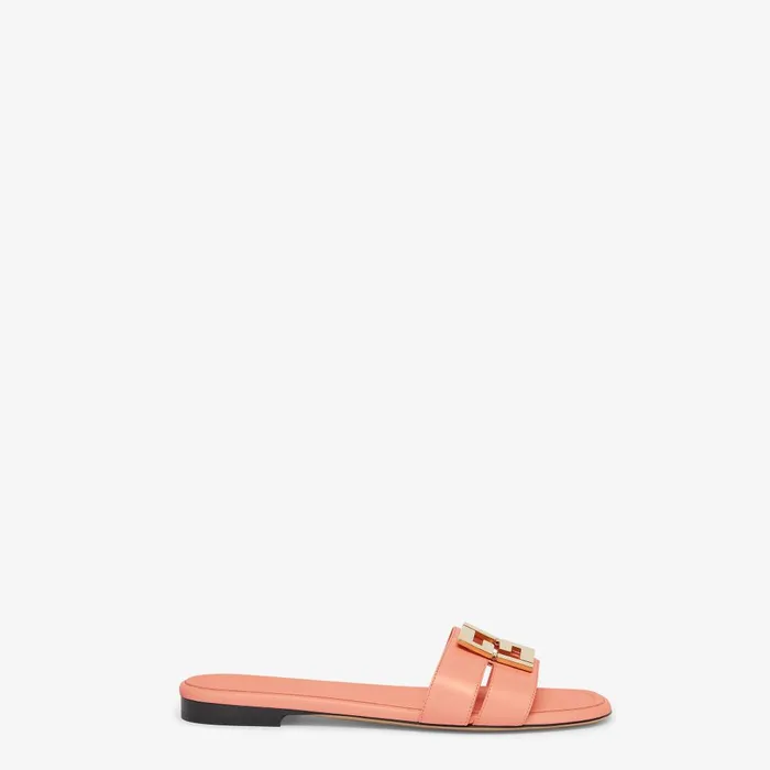 Fendi FFold Fendi FFold Pink Leather Sandals 8211 Women