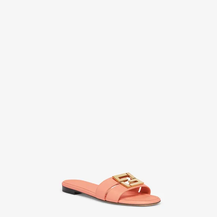 Fendi FFold Fendi FFold Pink Leather Sandals 8211 Women