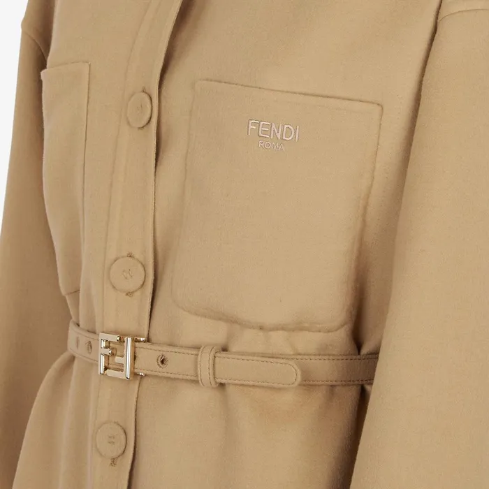 Fendi Jackets Jacket Beige Wool GoTo Jacket 8211 Women