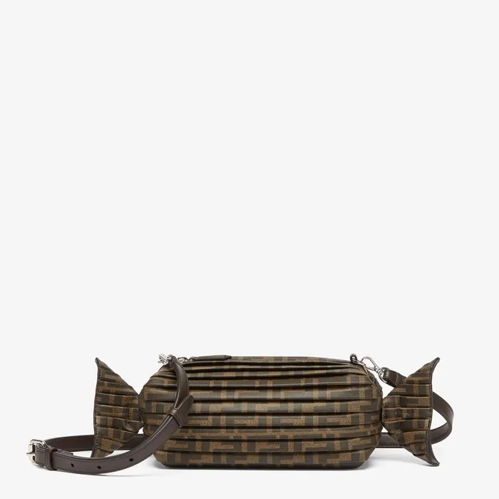 Fendi Mini Bags Fendi Caramella Bag Brown FF Canvas Bag 8211 Men