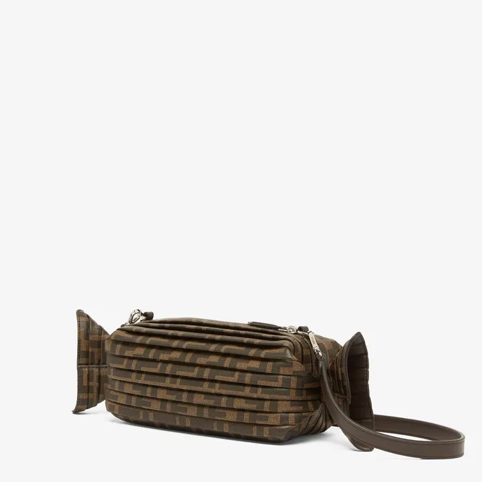 Fendi Mini Bags Fendi Caramella Bag Brown FF Canvas Bag 8211 Men