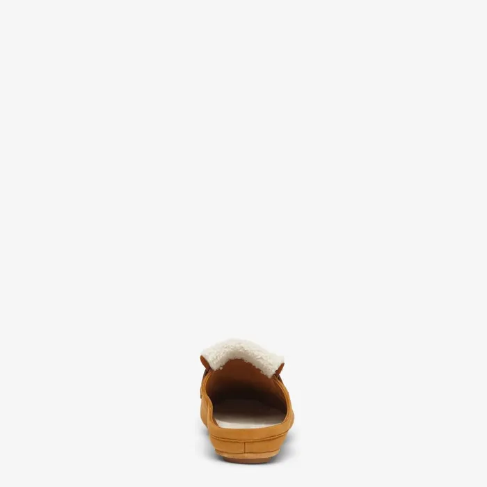 Fendi Mocassins and Loafers Baguette Brown Nubuck And Sheepskin Sabots 8211 Women