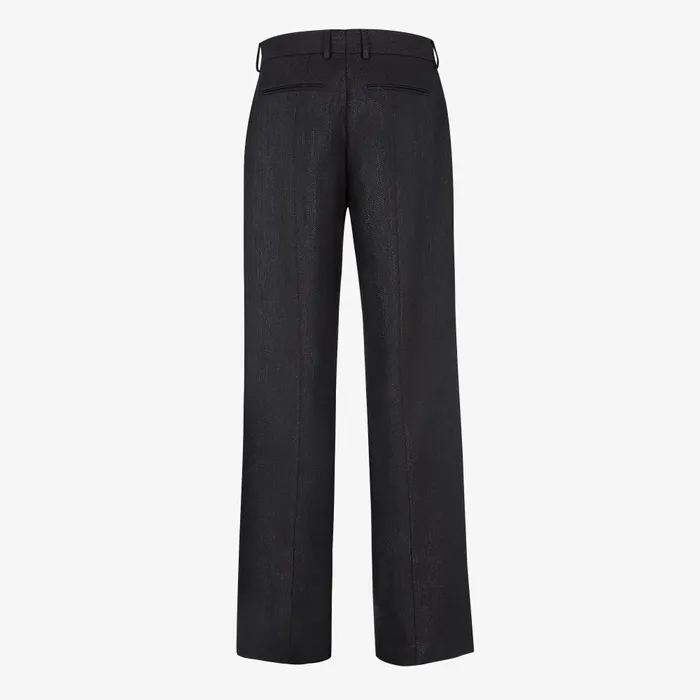 Fendi Pants and Shorts Pants Black Pants With Metallic Yarn 8211 Men