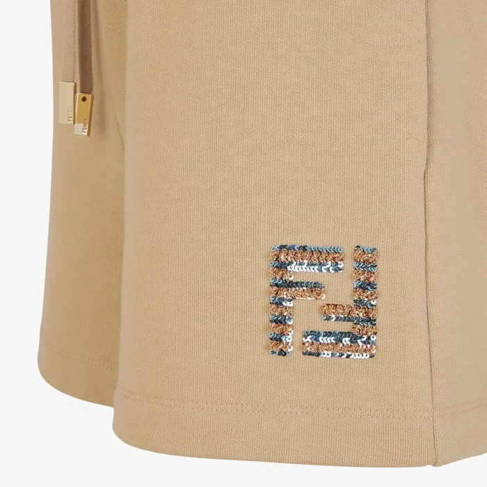 Fendi Pants and Shorts Shorts Beige Cotton Short Pants 8211 Women