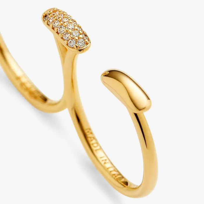 Fendi Rings Fendi Filo Ring Goldcolored Metal Ring 8211 Women