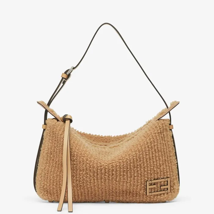 Fendi Shoulder and Crossbody Bags Simply Fendi Medium Beige Sheepskin Bag 8211 Women Fendi Shoulder and Crossbody Bags Simply Fendi Medium Beige Sheepskin Bag 8211 Women