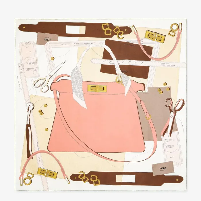 Fendi Silk Scarves Fendi Foulard Multicolor Silk Foulard 8211 Women