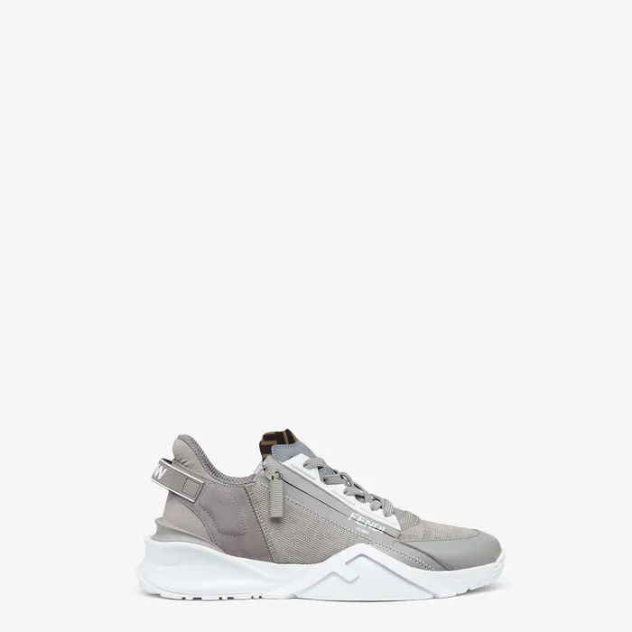 Fendi Sneakers Fendi Flow Sneakers Grey Fabric Trainers 8211 Men