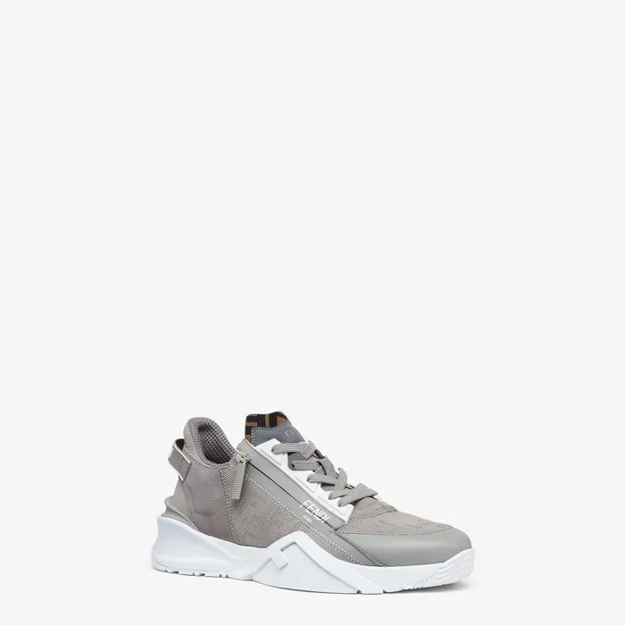 Fendi Sneakers Fendi Flow Sneakers Grey Fabric Trainers 8211 Men