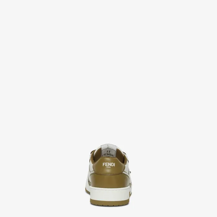 Fendi Sneakers Fendi Match Green Leather Low Tops 8211 Women