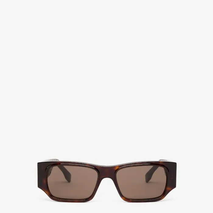Fendi Sunglasses FF Squared Havana Acetate Sunglasses 8211 Men